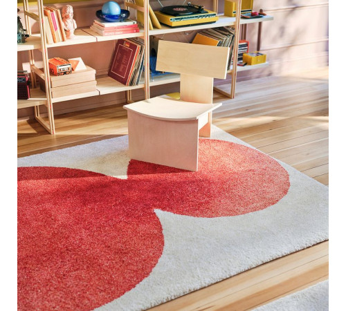 Dywan z krótkim włosiem, kremowy/czerwony IKEA PS 2026 106.194.02