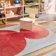Dywan z krótkim włosiem, kremowy/czerwony IKEA PS 2026 106.194.02
