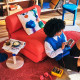 Dywan z krótkim włosiem, kremowy/czerwony IKEA PS 2026 106.194.02