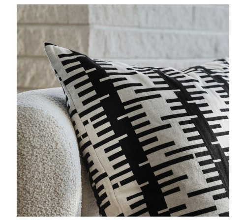 Poszewka, kremowy/czarny STOCKHOLM 2025 605.921.41