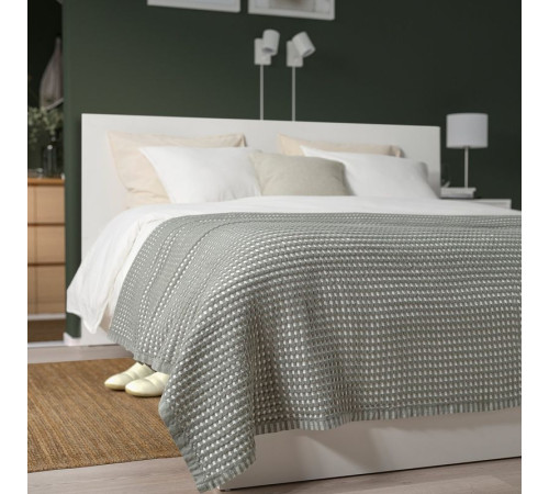 Narzuta, zielono-szary/biały PELARTUJA 606.003.96