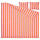 Poszwa na kołdrę i 2 poszewki, pomarańcz/róż/w paski SLÅNHÖSTMAL 305.752.75