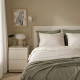 Poszwa na kołdrę i 2 poszewki, biały/antracyt DOFTAKLEJA 606.004.95
