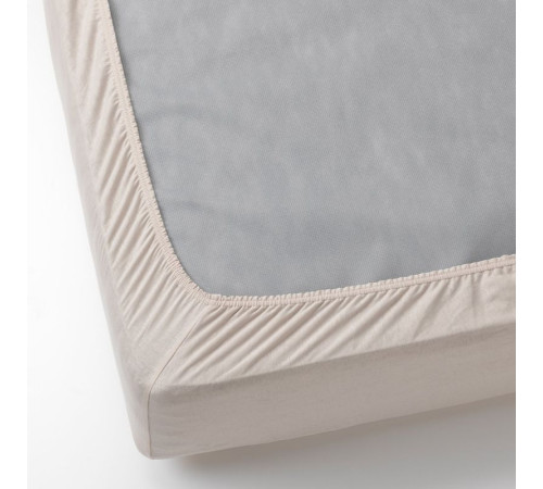 Prześcieradło z gumką, beżowy VÅRVIAL 006.280.96