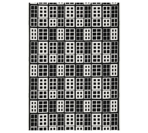 Tkanina przycięta, czarny/geometryczny BROKAKLEJA 306.081.48