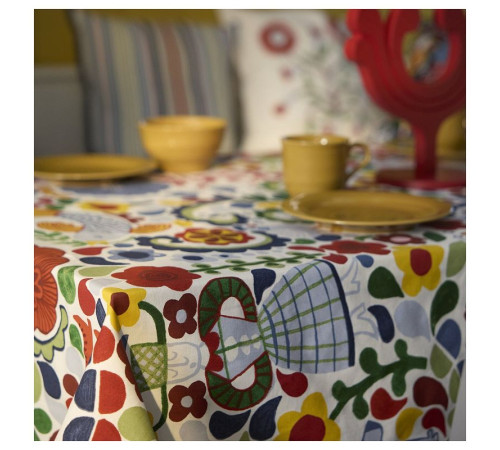 Tkanina przycięta, biały/wielobarwny CINTIAKAKTUS 606.081.56