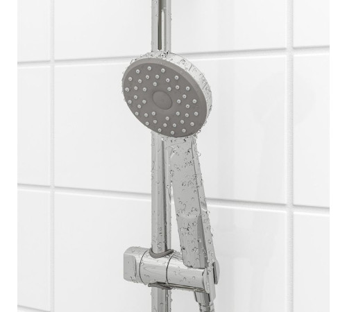 Drążek z słuchawką prysznicową, chrom VALLAMOSSE 103.496.60