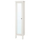 Высокий шкаф с зеркалом, белый, HEMNES 702.176.85