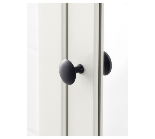 Высокий шкаф с зеркалом, белый, HEMNES 702.176.85