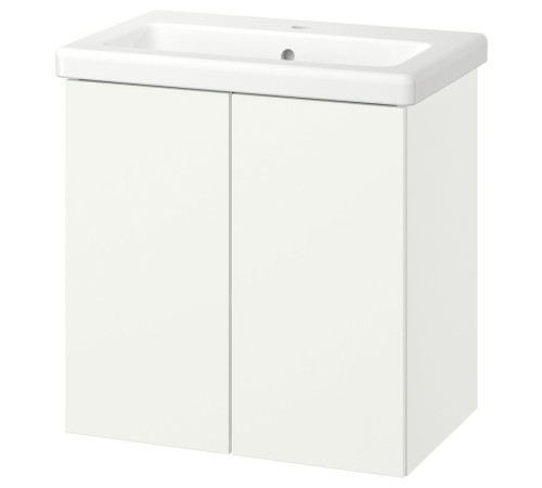 Szafka pod umyw z drzwiami/umywalka, biały ENHET / TVÄLLEN 096.133.35
