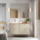 Szafka pod umyw/umywalka/bateria, beżowy/bambus HAVBÄCK / ORRSJÖN 295.285.29