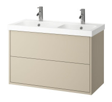 Szaf umyw z szufladami/umyw/baterie, beżowy HAVBÄCK / ORRSJÖN 495.140.03