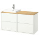 Szafka pod umyw/umywalka/bateria, biały/bambus HAVBÄCK / ORRSJÖN 495.285.14