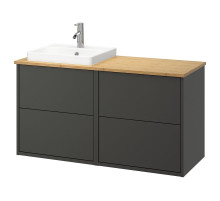 Szafka pod umyw/umywalka/bateria, ciemnoszary/bambus HAVBÄCK / ORRSJÖN 595.285.23