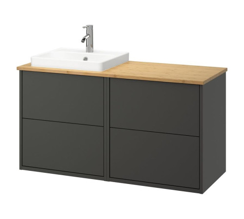 Szafka pod umyw/umywalka/bateria, ciemnoszary/bambus HAVBÄCK / ORRSJÖN 595.285.23