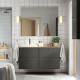 Szafka pod umyw/umywalka/bateria, ciemnoszary/bambus HAVBÄCK / ORRSJÖN 595.285.23