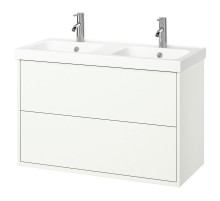 Szaf umyw z szufladami/umyw/baterie, biały HAVBÄCK / ORRSJÖN 895.140.01