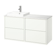 Szafka pod umyw/umywalka/bateria, biały/biały imitacja marmuru HAVBÄCK / ORRSJÖN 895.285.07
