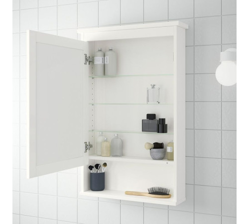Szafka z lustrem i drzwiami, biały HEMNES 702.176.71