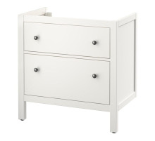 Szafka pod umywalkę z 2 szufladami, biały HEMNES 202.176.64