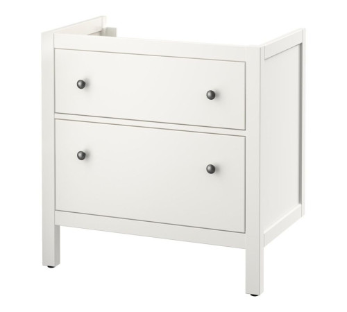 Szafka pod umywalkę z 2 szufladami, biały HEMNES 202.176.64