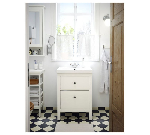 Szafka pod umywalkę z 2 szufladami, biały HEMNES 502.176.67