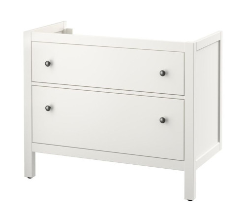 Szafka pod umywalkę z 2 szufladami, biały HEMNES 902.176.65