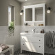 Szaf umyw z szufladami/umyw/bateria, biały HEMNES / ORRSJÖN 095.468.07