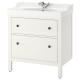 Szaf umyw z szufladami/umyw/bateria, biały HEMNES / RUTSJÖN 295.376.42