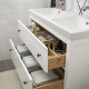 Szaf umyw z szufladami/umyw/baterie, biały HEMNES / ORRSJÖN 395.467.97