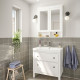 Szaf umyw z szufladami/umyw/bateria, biały HEMNES / ORRSJÖN 695.467.91