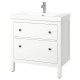 Szaf umyw z szufladami/umyw/bateria, biały HEMNES / ORRSJÖN 695.467.91