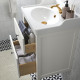 Szaf umyw z szufladami/umyw/bateria, biały HEMNES / RUTSJÖN 695.599.91