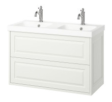 Szaf umyw z szufladami/umyw/baterie, biały TÄNNFORSEN / ORRSJÖN 595.140.07