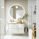 Szafka pod umyw/umywalka/bateria, połysk biały/bambus ÄNGSJÖN / BACKSJÖN 495.284.39