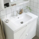 Szaf umyw z szufladami/umyw/bateria, połysk biały ÄNGSJÖN / ORRSJÖN 595.212.63