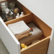 Umywalka i szafka z szufladami, biały/czarny imitacja marmuru HAVBÄCK / VINDELÄLVEN 096.224.53