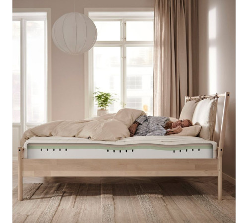 Materac piankowy, średnio twardy/biały ÅKREHAMN 604.816.52