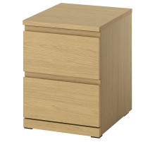 Komoda, 2 szuflady, imit. dębu/z 2 szufladami STORKLINTA 206.314.13