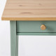 Прикроватный столик, серо-зеленая/светло-коричневая морилка HEMNES 506.107.39