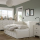 Комплект мебели для спальни из 3 предметов, белый цвет, HEMNES 294.834.27