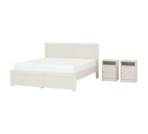 Комплект мебели для спальни из 3 предметов, кремовый, FÅGELFJÄLLET 396.253.94