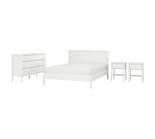 Комплект мебели для спальни из 4 предметов, белый, GULLABERG 596.187.45