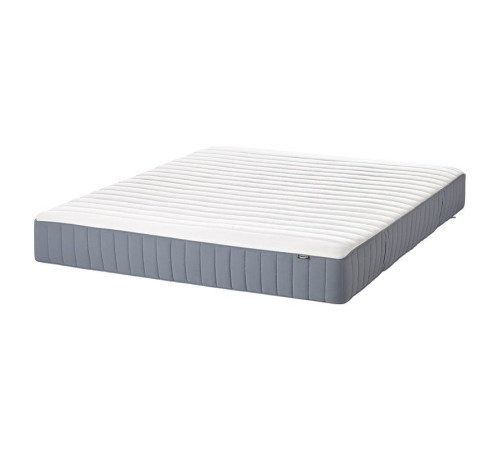 Łóżko, okleina dębowa bejcowana na biało/Valevåg twardy MALM 195.368.41