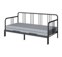 Leżanka z 2 materacami, czarny/Ågotnes twardy FYRESDAL 994.280.98