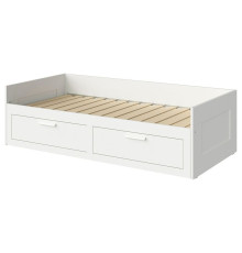 Rama leżanki z 2 szufladami, biały BRIMNES 002.287.05