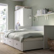 Rama leżanki z 3 szufladami, biały HEMNES 903.493.26