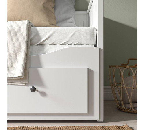 Rama leżanki z 3 szufladami, biały HEMNES 903.493.26