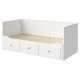 Rama leżanki z 3 szufladami, biały HEMNES 903.493.26