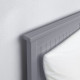 Leżanka z 3 szufladami, 2 materace, szary/Vannareid twardy HEMNES 993.909.48